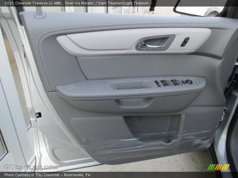 Silver Ice Metallic / Dark Titanium/Light Titanium 2015 Chevrolet Traverse LS AWD