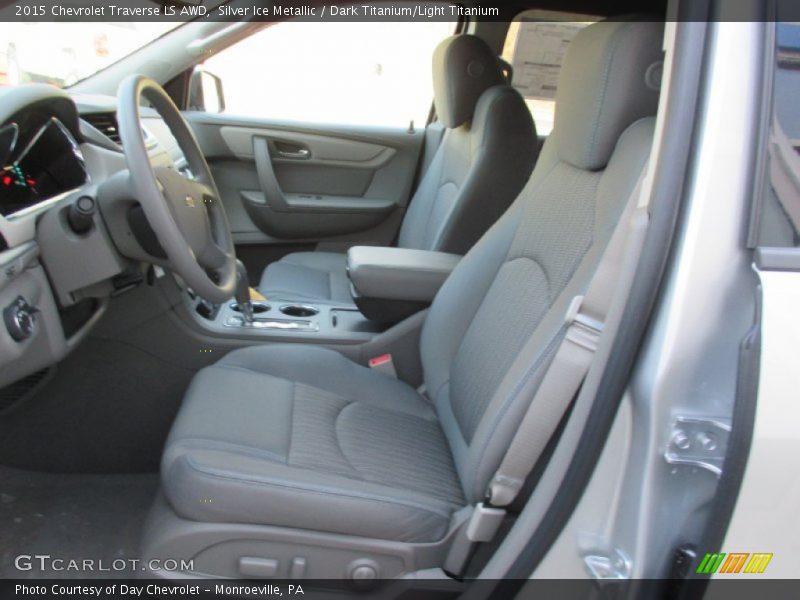 Silver Ice Metallic / Dark Titanium/Light Titanium 2015 Chevrolet Traverse LS AWD
