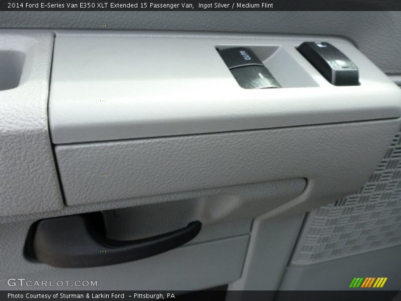 Ingot Silver / Medium Flint 2014 Ford E-Series Van E350 XLT Extended 15 Passenger Van
