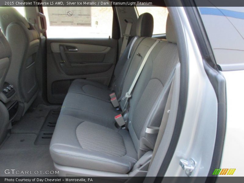 Silver Ice Metallic / Dark Titanium/Light Titanium 2015 Chevrolet Traverse LS AWD
