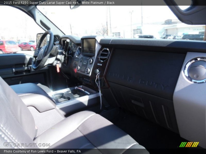White Platinum / Black 2015 Ford F250 Super Duty Lariat Super Cab 4x4