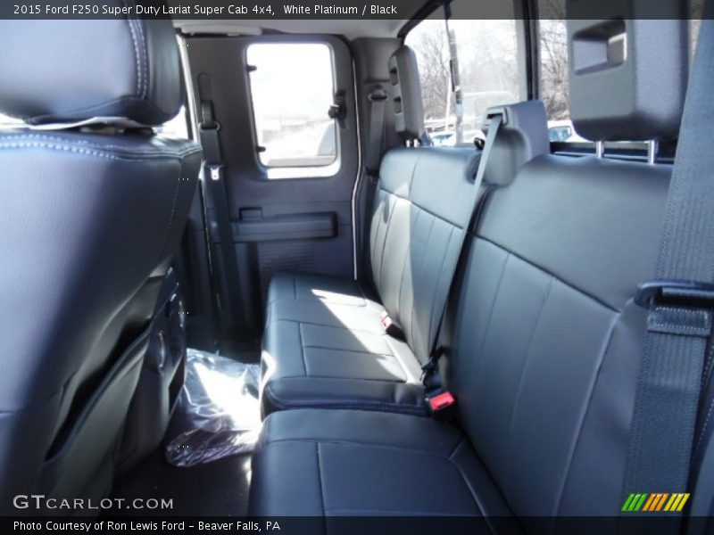 White Platinum / Black 2015 Ford F250 Super Duty Lariat Super Cab 4x4