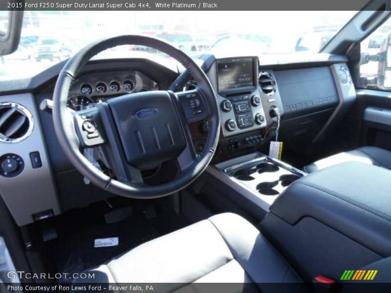 Black Interior - 2015 F250 Super Duty Lariat Super Cab 4x4 