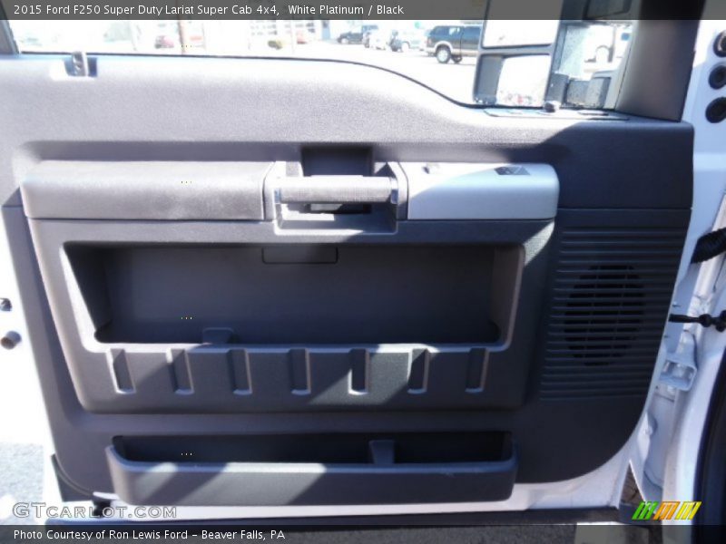 White Platinum / Black 2015 Ford F250 Super Duty Lariat Super Cab 4x4