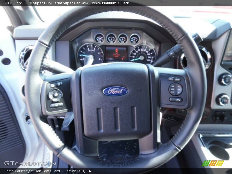  2015 F250 Super Duty Lariat Super Cab 4x4 Steering Wheel