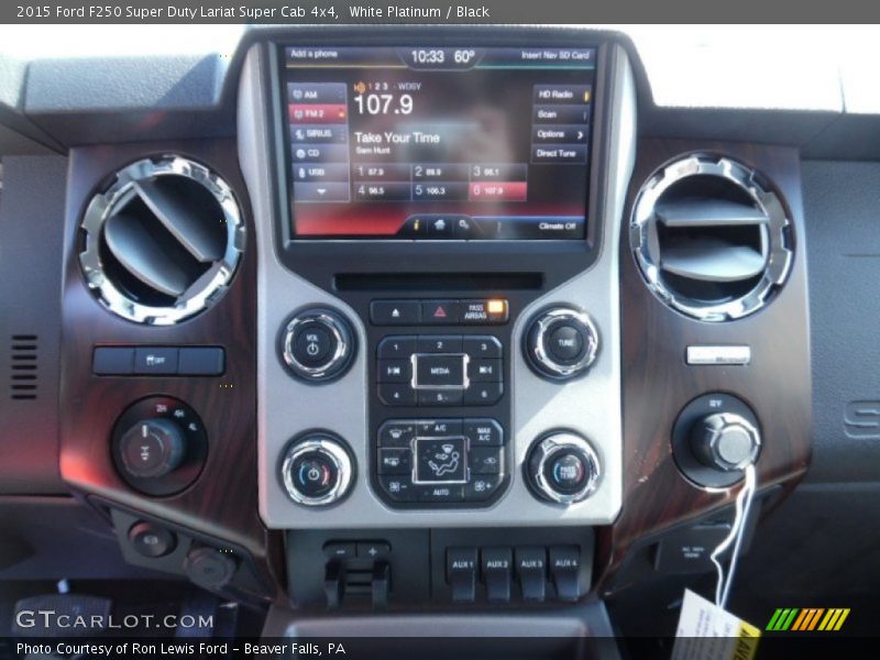 Controls of 2015 F250 Super Duty Lariat Super Cab 4x4
