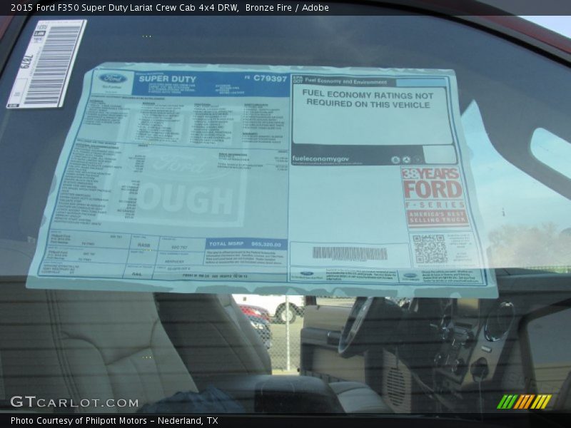 Bronze Fire / Adobe 2015 Ford F350 Super Duty Lariat Crew Cab 4x4 DRW