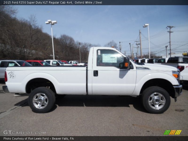 Oxford White / Steel 2015 Ford F250 Super Duty XLT Regular Cab 4x4
