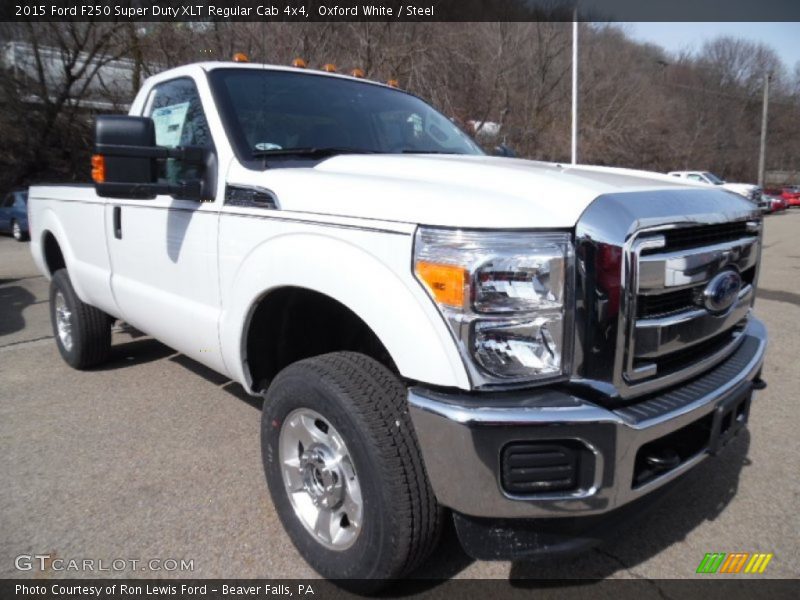 Oxford White / Steel 2015 Ford F250 Super Duty XLT Regular Cab 4x4