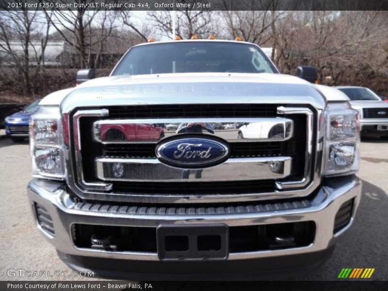 Oxford White / Steel 2015 Ford F250 Super Duty XLT Regular Cab 4x4