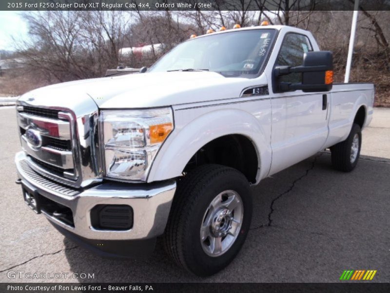 Oxford White / Steel 2015 Ford F250 Super Duty XLT Regular Cab 4x4