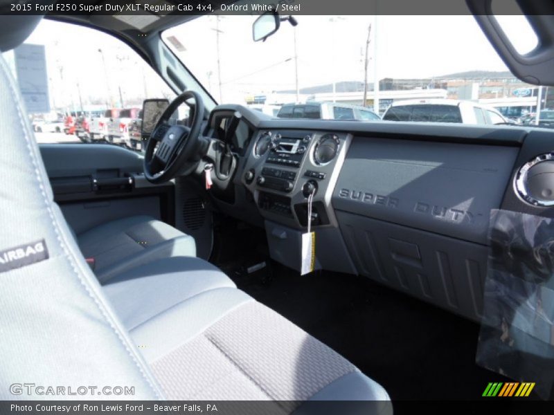 Oxford White / Steel 2015 Ford F250 Super Duty XLT Regular Cab 4x4