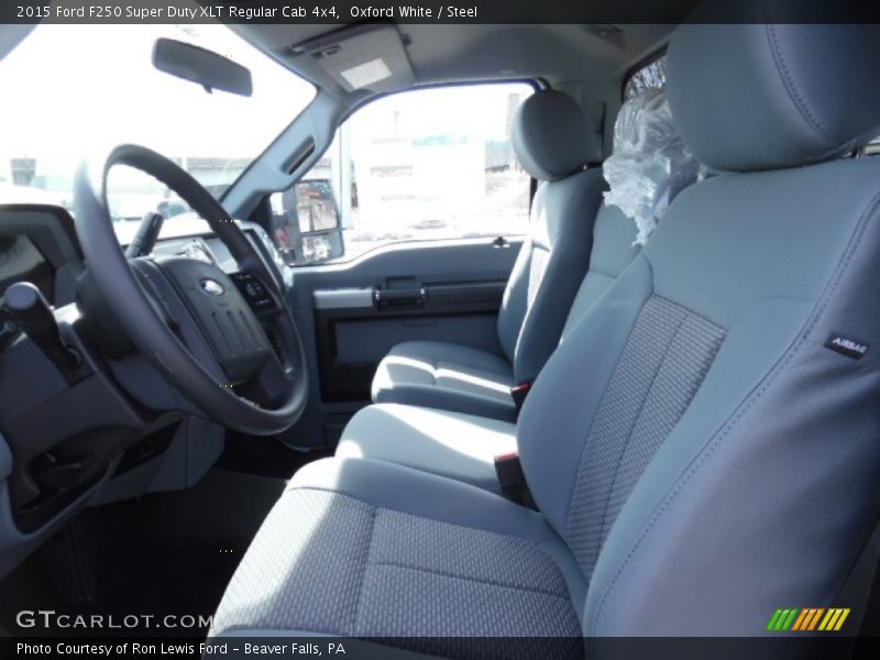 Oxford White / Steel 2015 Ford F250 Super Duty XLT Regular Cab 4x4