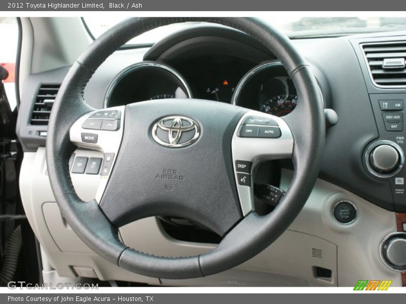 Black / Ash 2012 Toyota Highlander Limited