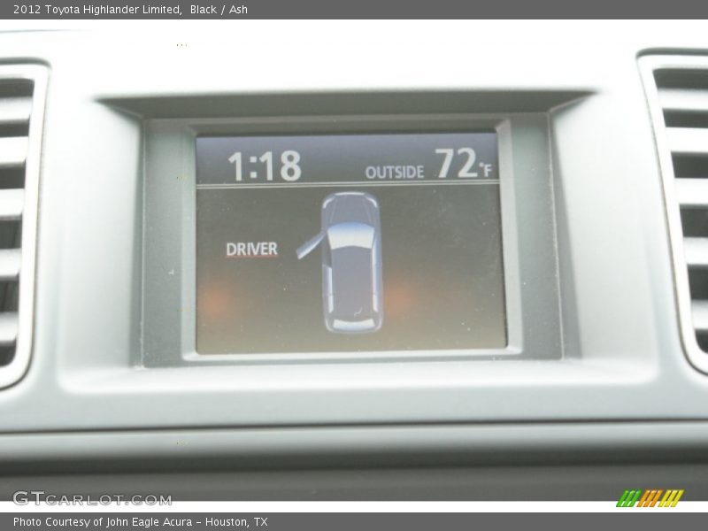 Black / Ash 2012 Toyota Highlander Limited