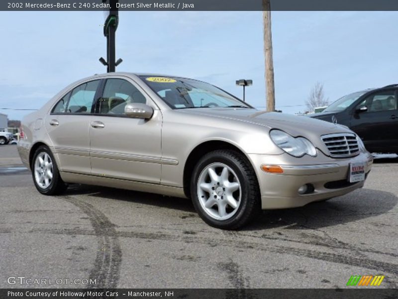 Desert Silver Metallic / Java 2002 Mercedes-Benz C 240 Sedan