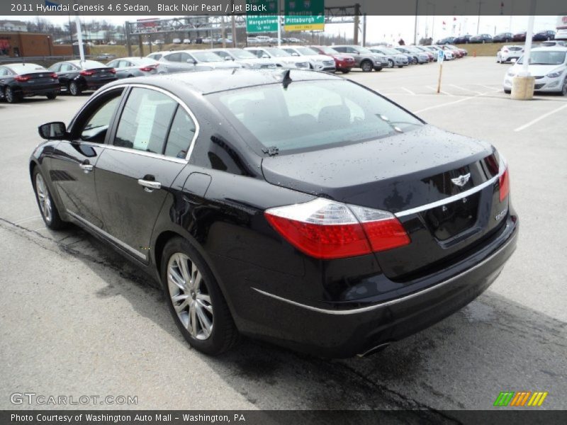 Black Noir Pearl / Jet Black 2011 Hyundai Genesis 4.6 Sedan