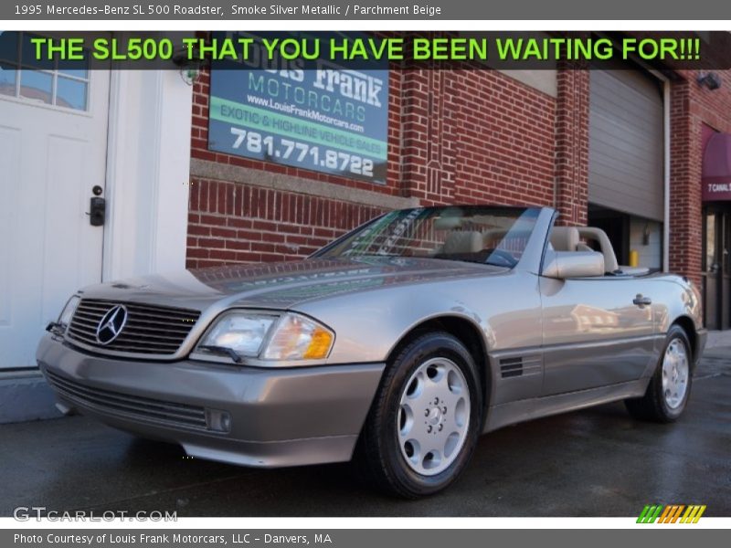 Smoke Silver Metallic / Parchment Beige 1995 Mercedes-Benz SL 500 Roadster