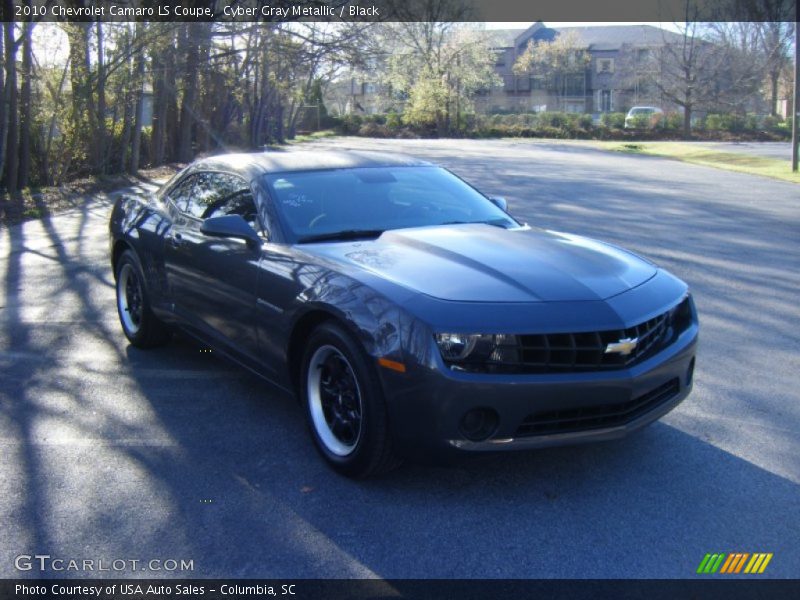 Cyber Gray Metallic / Black 2010 Chevrolet Camaro LS Coupe