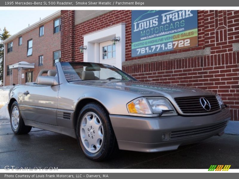 Smoke Silver Metallic / Parchment Beige 1995 Mercedes-Benz SL 500 Roadster