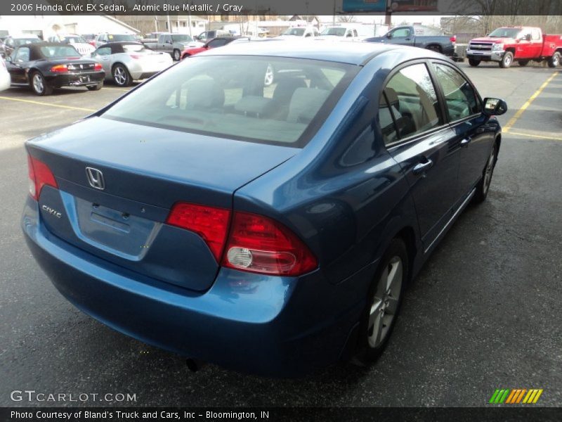 Atomic Blue Metallic / Gray 2006 Honda Civic EX Sedan