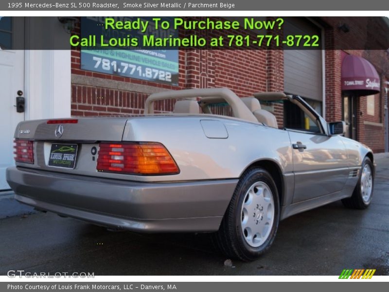 Smoke Silver Metallic / Parchment Beige 1995 Mercedes-Benz SL 500 Roadster