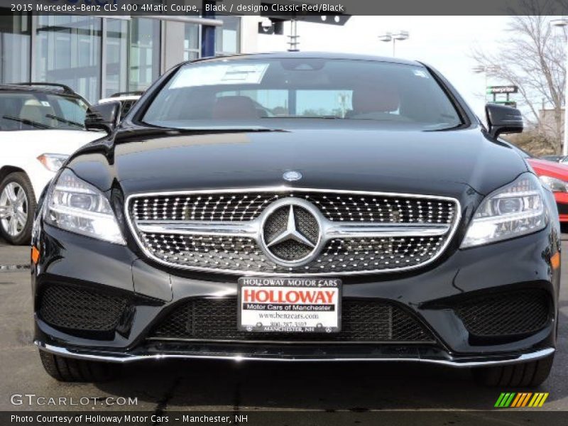 Black / designo Classic Red/Black 2015 Mercedes-Benz CLS 400 4Matic Coupe