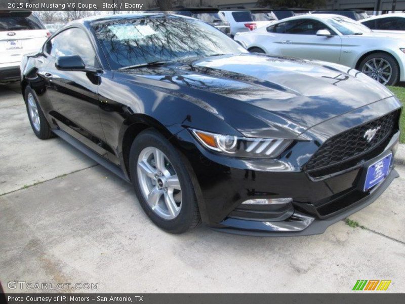 Black / Ebony 2015 Ford Mustang V6 Coupe