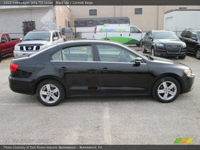 Black Uni / Cornsilk Beige 2013 Volkswagen Jetta TDI Sedan