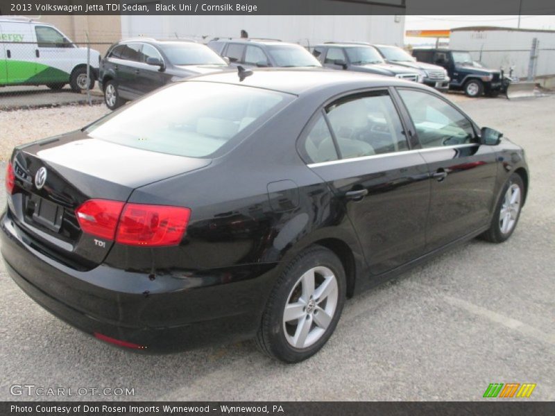 Black Uni / Cornsilk Beige 2013 Volkswagen Jetta TDI Sedan