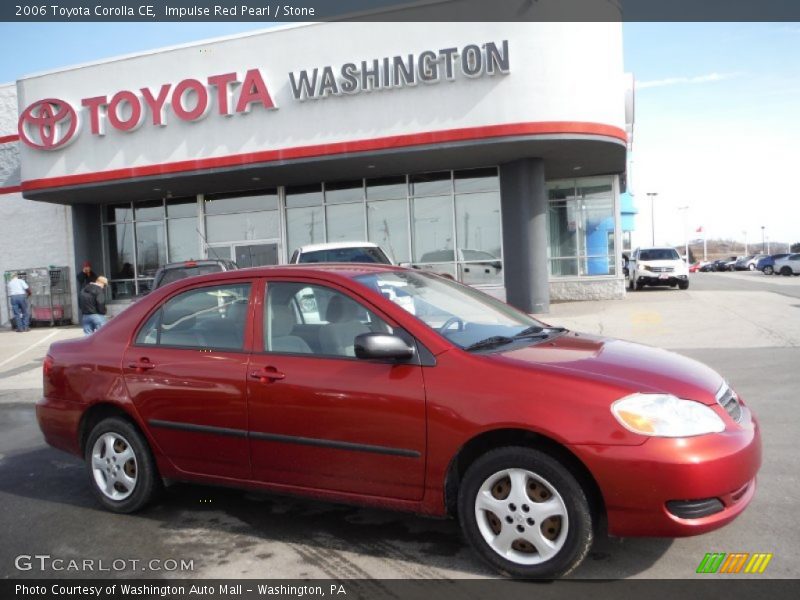 Impulse Red Pearl / Stone 2006 Toyota Corolla CE