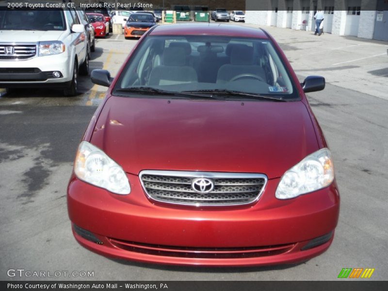Impulse Red Pearl / Stone 2006 Toyota Corolla CE
