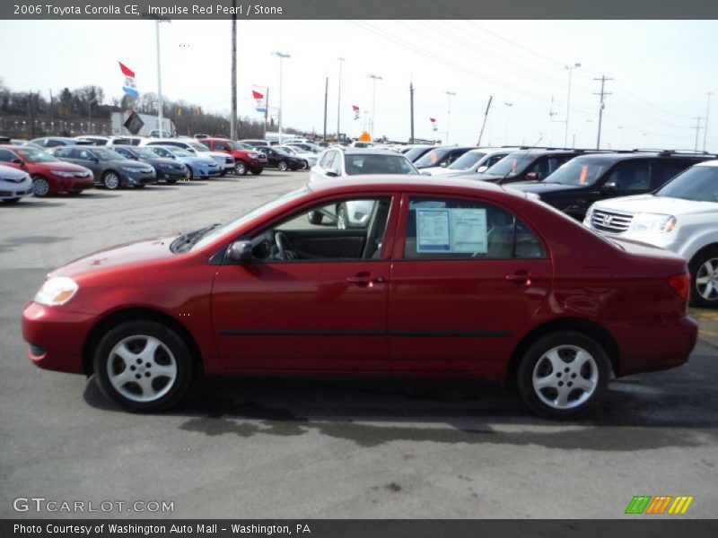 Impulse Red Pearl / Stone 2006 Toyota Corolla CE
