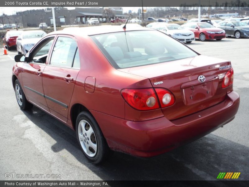 Impulse Red Pearl / Stone 2006 Toyota Corolla CE