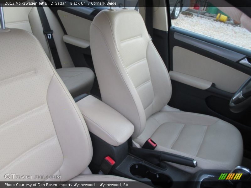Black Uni / Cornsilk Beige 2013 Volkswagen Jetta TDI Sedan