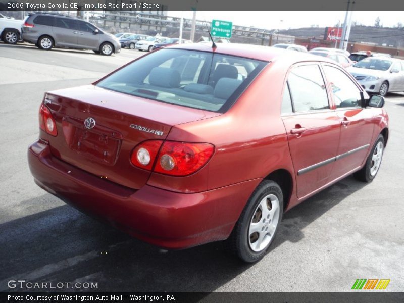 Impulse Red Pearl / Stone 2006 Toyota Corolla CE