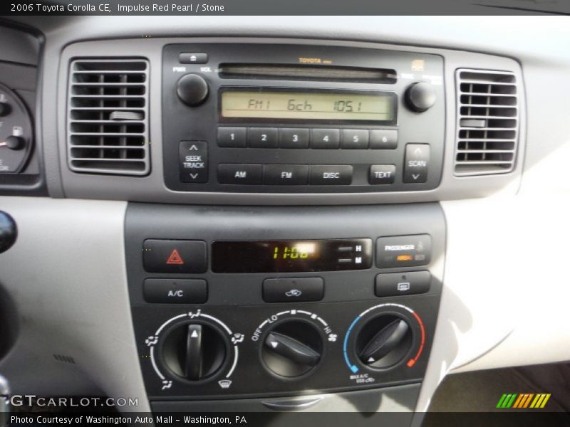 Impulse Red Pearl / Stone 2006 Toyota Corolla CE