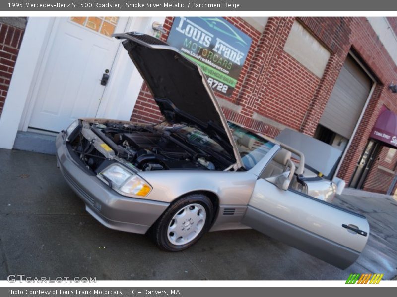 Smoke Silver Metallic / Parchment Beige 1995 Mercedes-Benz SL 500 Roadster