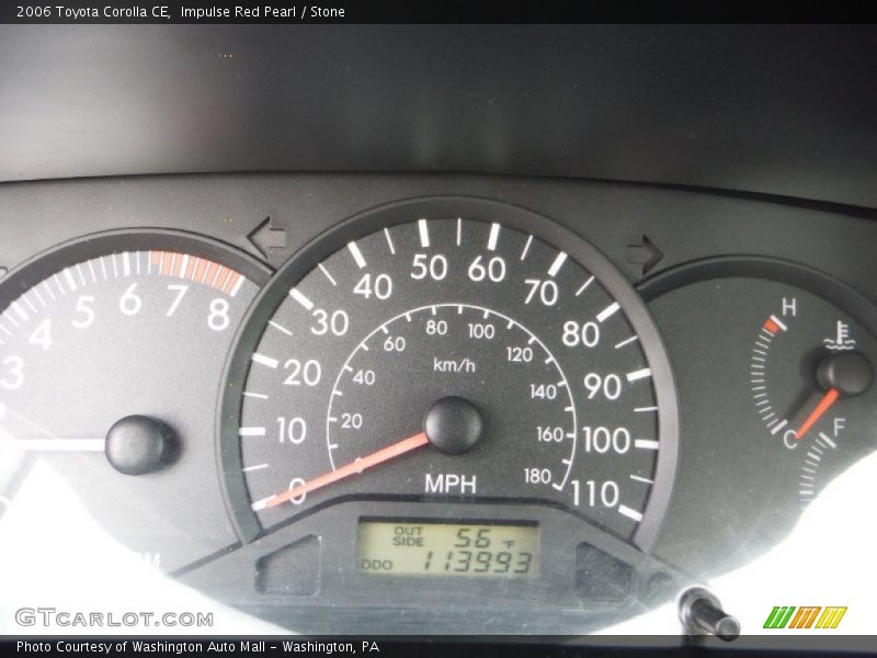 Impulse Red Pearl / Stone 2006 Toyota Corolla CE