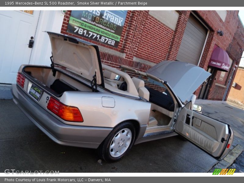 Smoke Silver Metallic / Parchment Beige 1995 Mercedes-Benz SL 500 Roadster