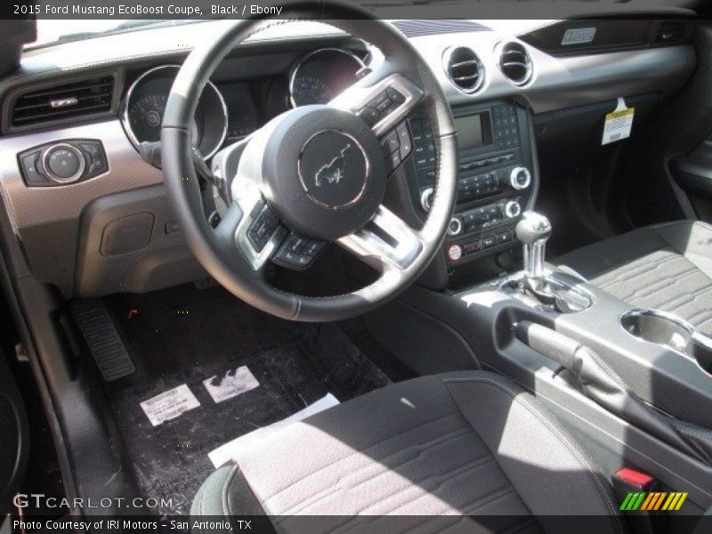 Black / Ebony 2015 Ford Mustang EcoBoost Coupe