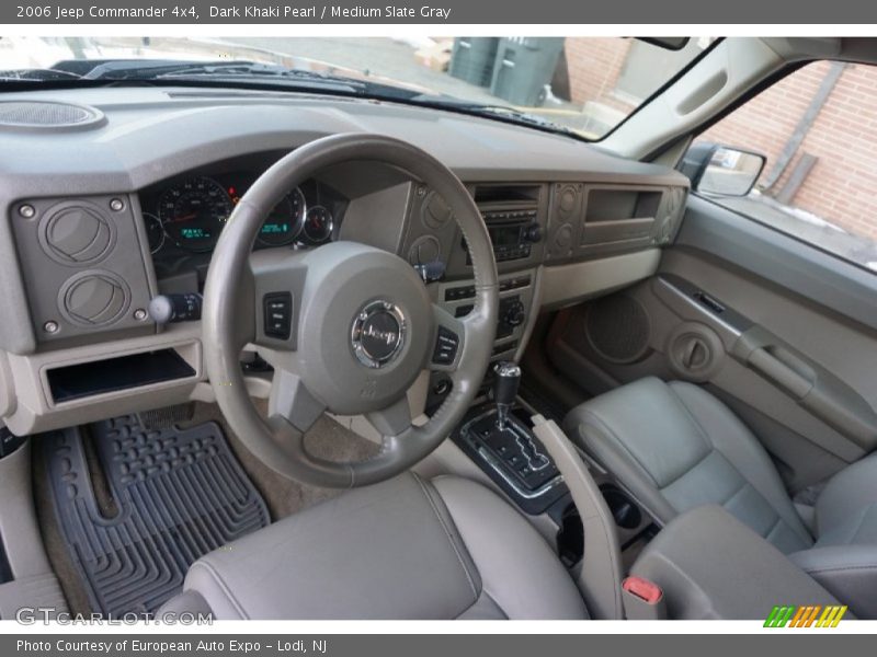 Dark Khaki Pearl / Medium Slate Gray 2006 Jeep Commander 4x4