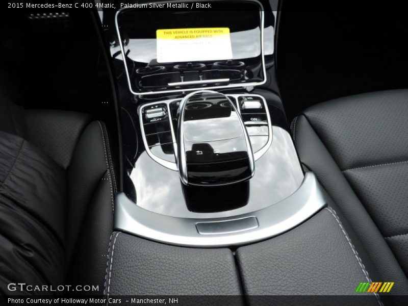 Paladium Silver Metallic / Black 2015 Mercedes-Benz C 400 4Matic