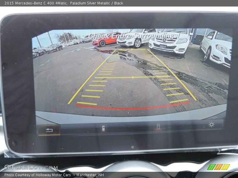 Paladium Silver Metallic / Black 2015 Mercedes-Benz C 400 4Matic