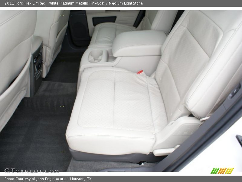 White Platinum Metallic Tri-Coat / Medium Light Stone 2011 Ford Flex Limited