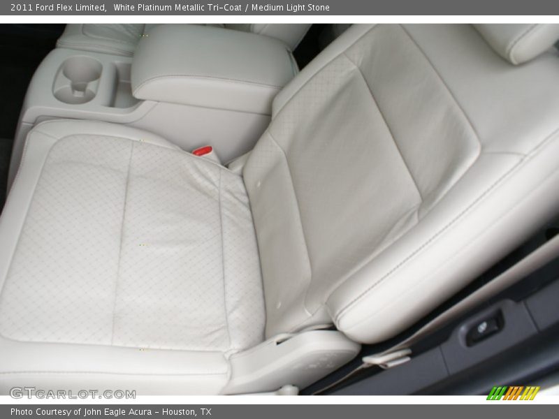 White Platinum Metallic Tri-Coat / Medium Light Stone 2011 Ford Flex Limited