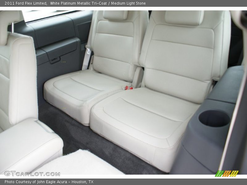 White Platinum Metallic Tri-Coat / Medium Light Stone 2011 Ford Flex Limited