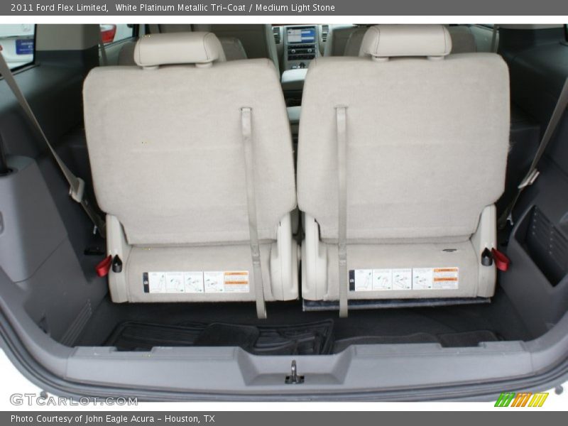 White Platinum Metallic Tri-Coat / Medium Light Stone 2011 Ford Flex Limited