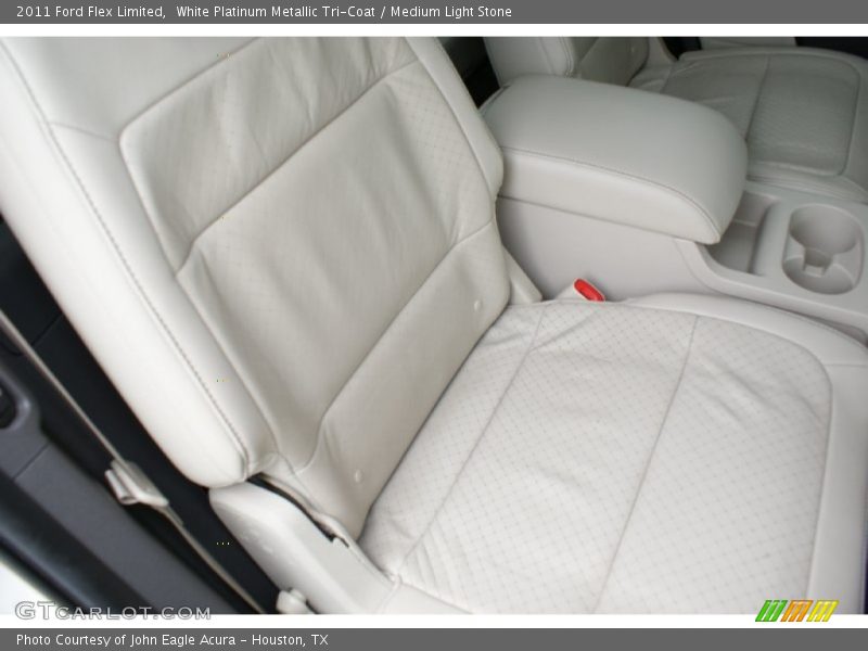 White Platinum Metallic Tri-Coat / Medium Light Stone 2011 Ford Flex Limited