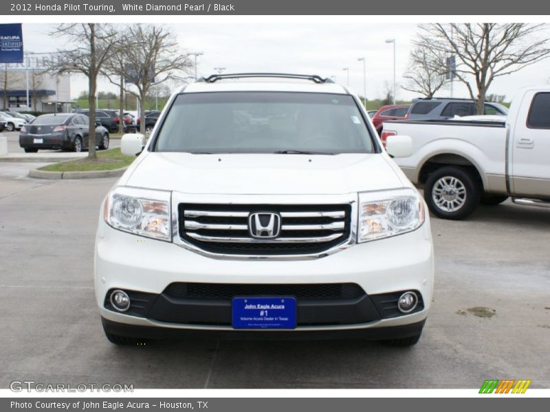 White Diamond Pearl / Black 2012 Honda Pilot Touring